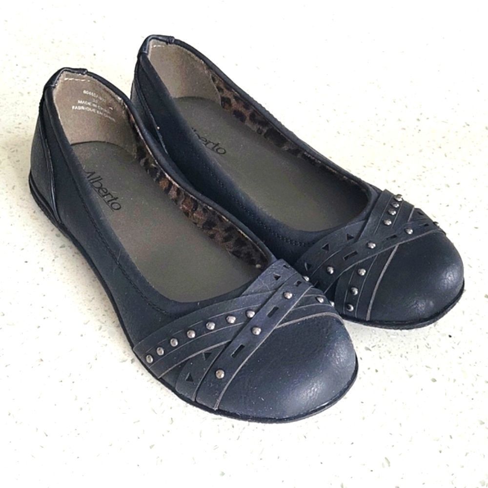 ✨3/30$✨ Alberto Leather Ballet Flats US 13